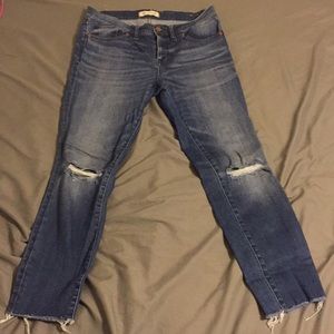 Madewell skinny distressed jeans